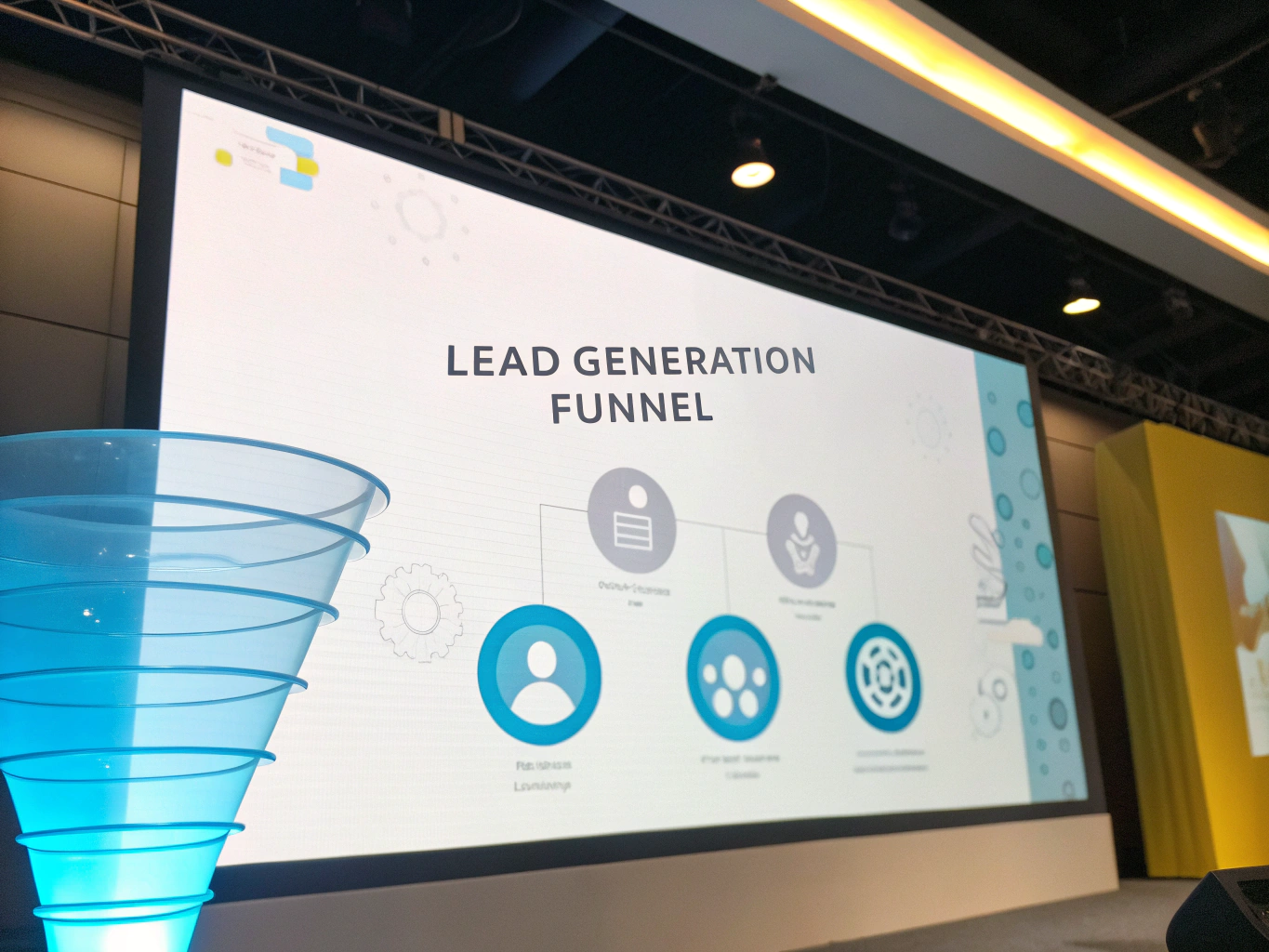 B2B SEO lead generation funnel showing qualified search traffic