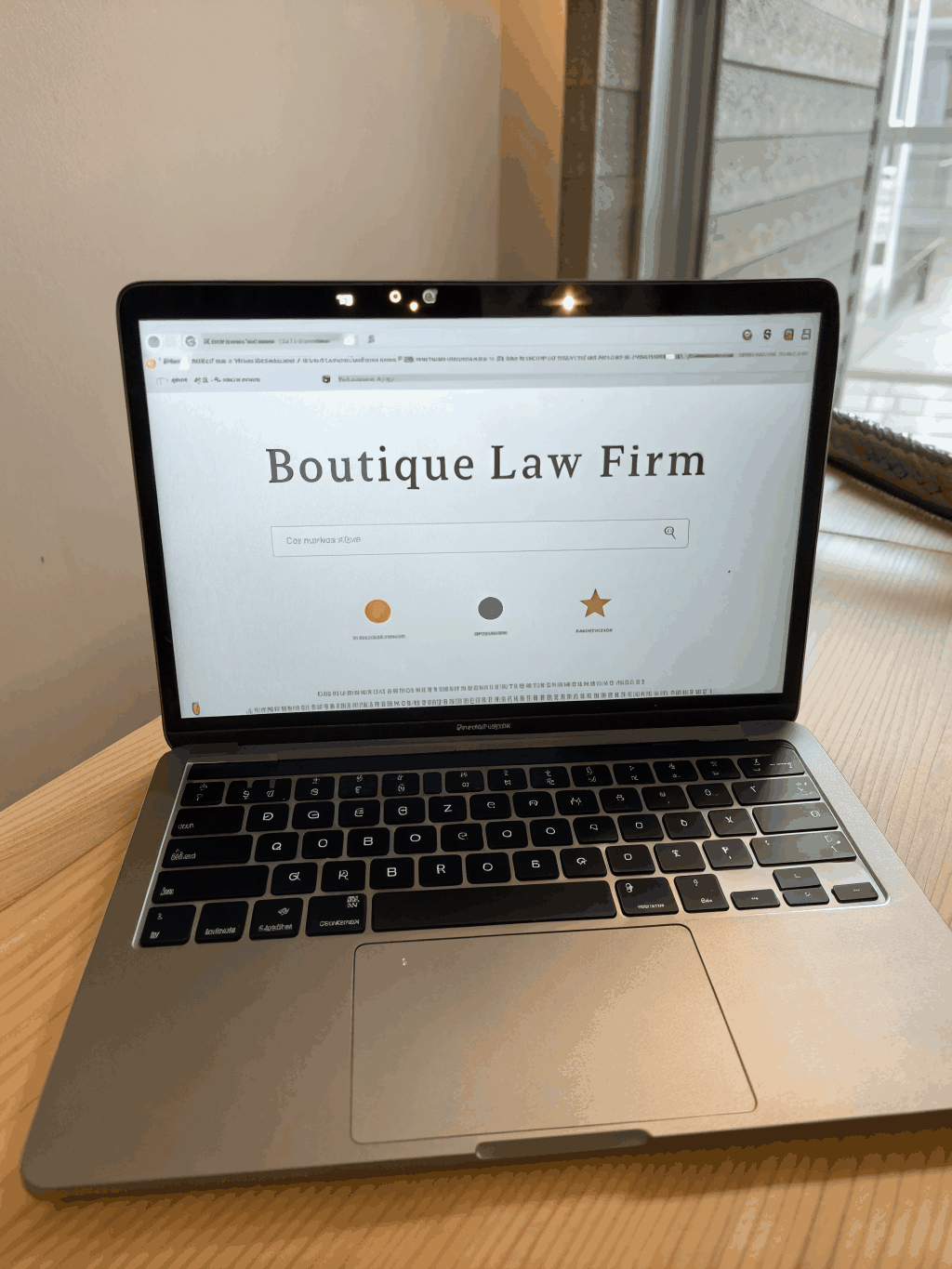 Local law firm search results showing map pack ranking