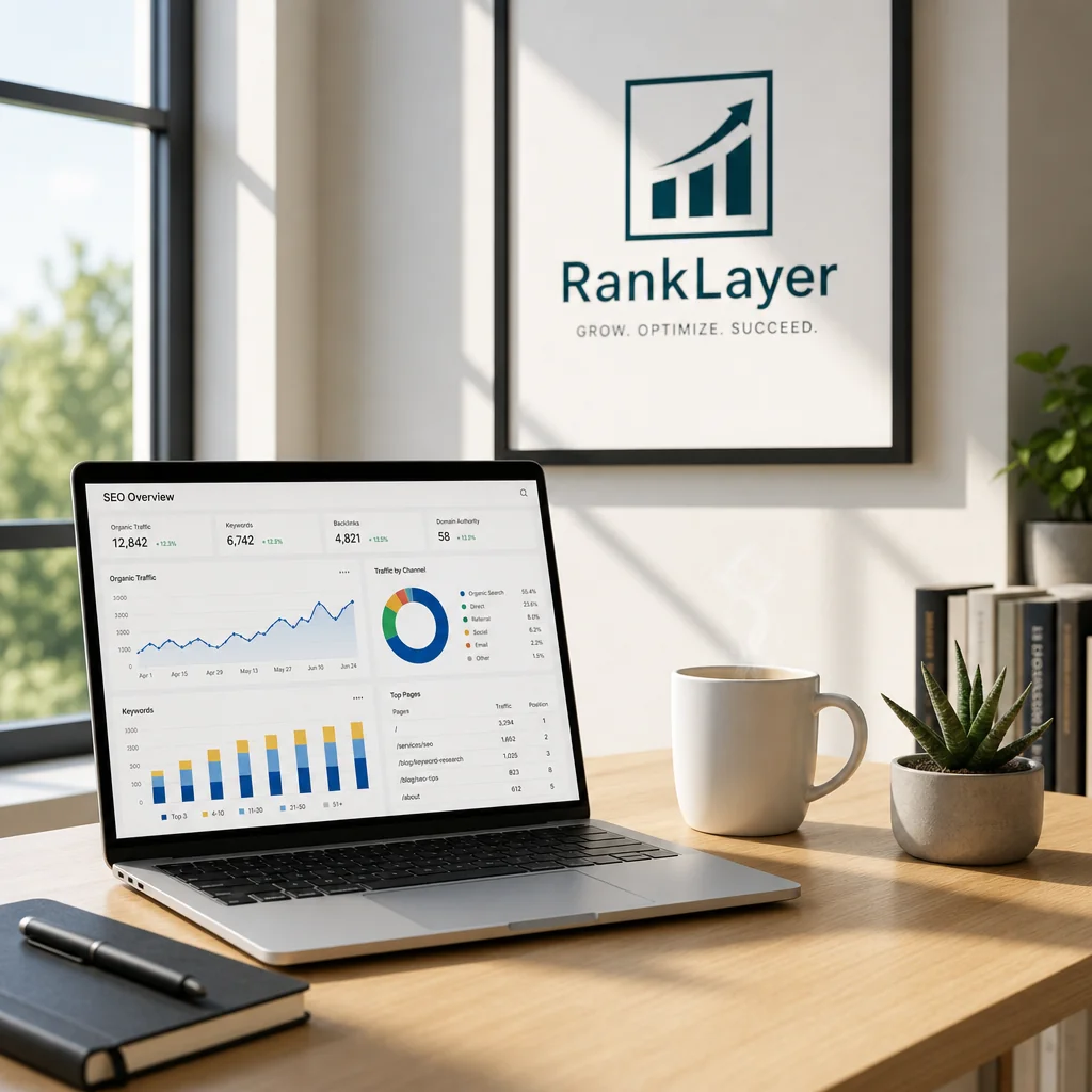 Analytics report highlighting organic conversion growth and business performance metrics
