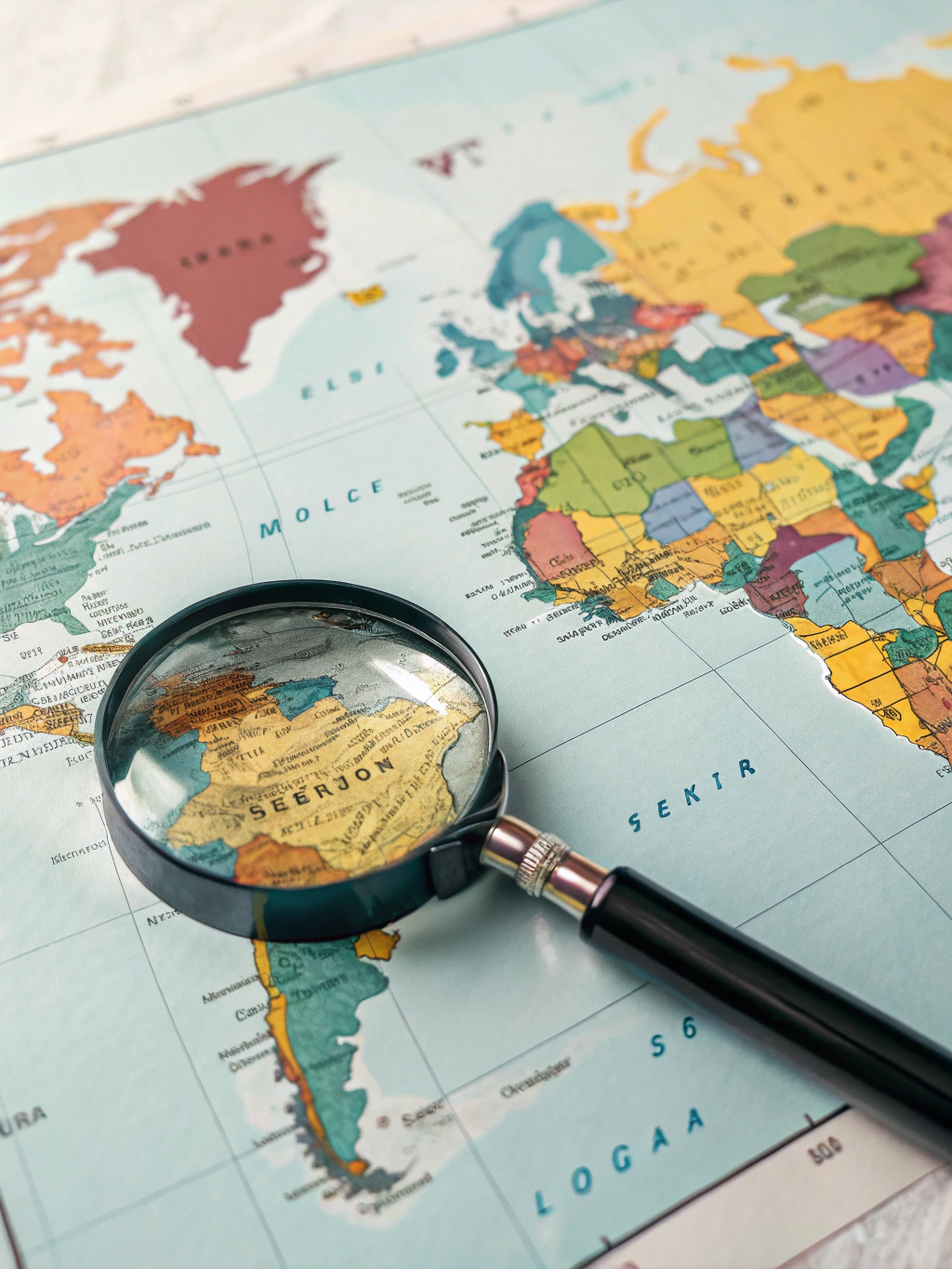 Global logistics company website showing multi-region search performance