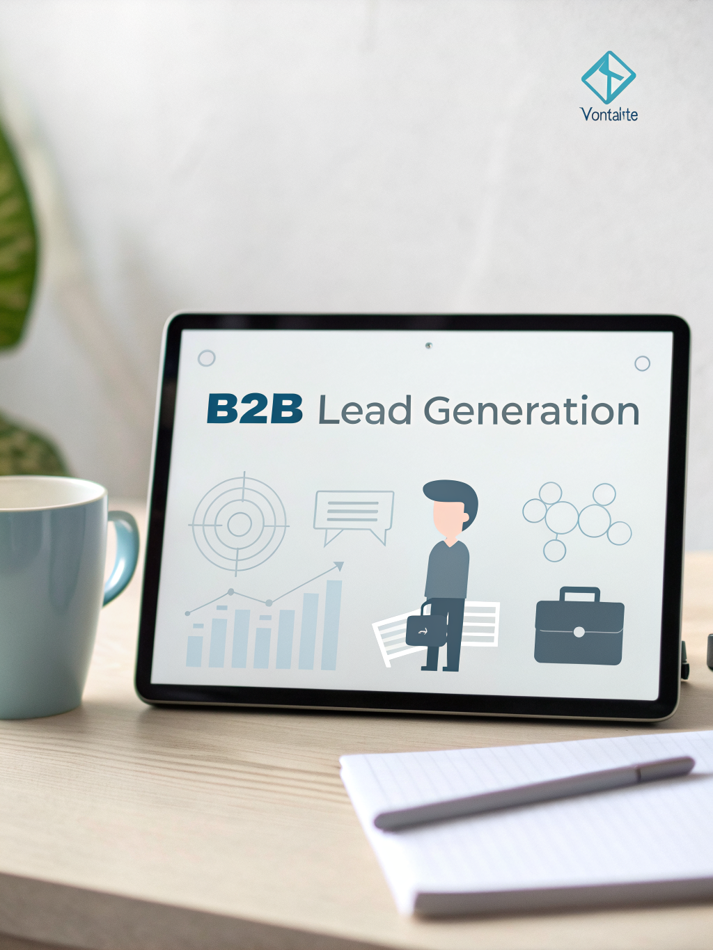 B2B SaaS dashboard displaying lead generation metrics